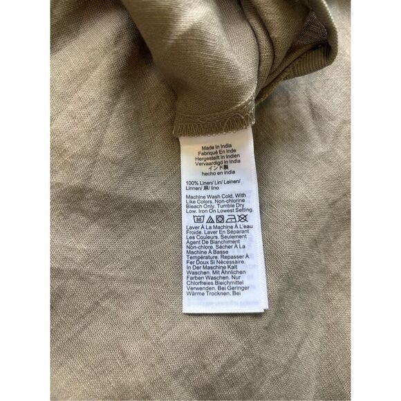 NWOT J Crew Gywneth linen slip skirt in green khaki, Med $118 A56 - Picture 7 of 8
